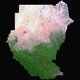 The Republic of Sudan ( Arabic: Jumhūrīyat al Sūdān), is a country in North Africa. It is bordered by Egypt to the north, the Red Sea to the northeast, Eritrea and Ethiopia to the east, Southern Sudan to the south, Central African Republic to the southwest, Chad to the west and Libya to the northwest. The world's longest river, the Nile, divides the country between east and west sides.<br/><br/>

Southern Sudan (Arabic:Janūb as-Sūdān) is a landlocked independent country with Juba as its capital city. It is bordered by Ethiopia to the east; Kenya, Uganda, and the Democratic Republic of the Congo to the south; and the Central African Republic to the west.